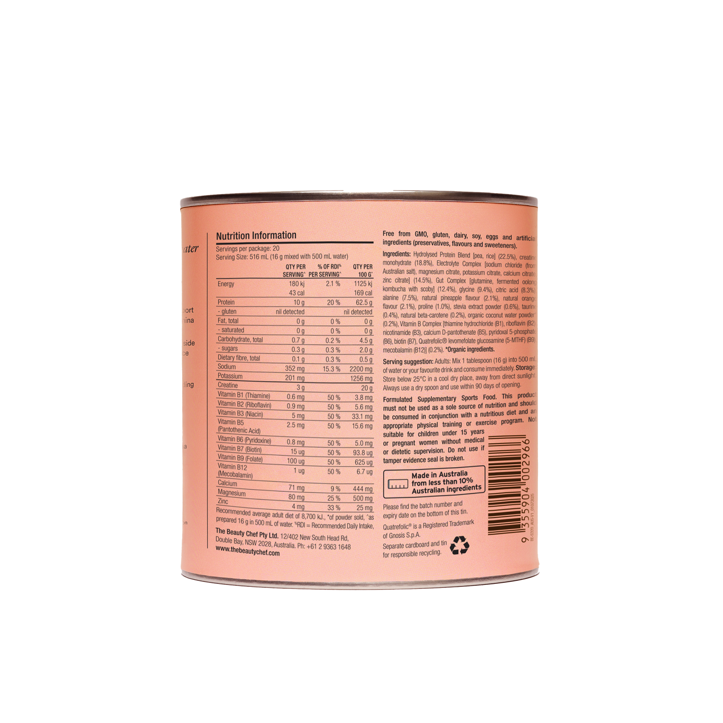 The Beauty Chef Body Electric - Tropical 300g