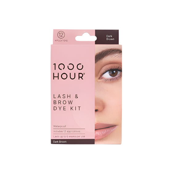 1000 Hour Eyelash & Brow Dye Kit - Dark Brown