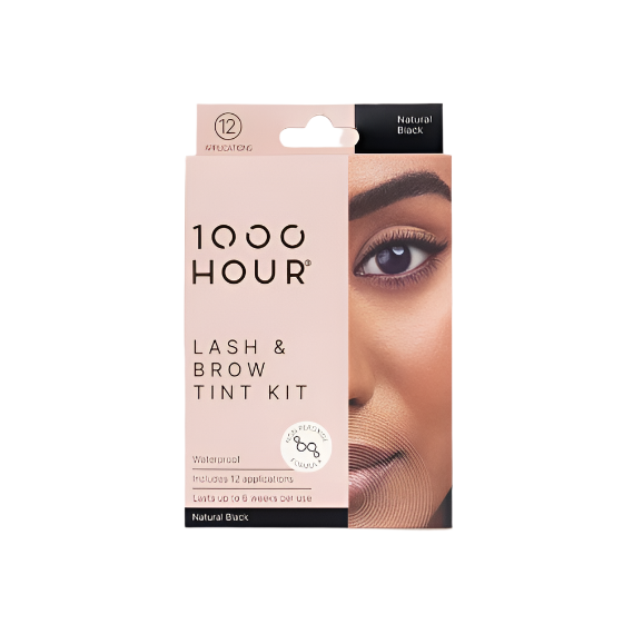 1000 Hour Eyelash & Brow Tint Kit Non Peroxide - Natural Black