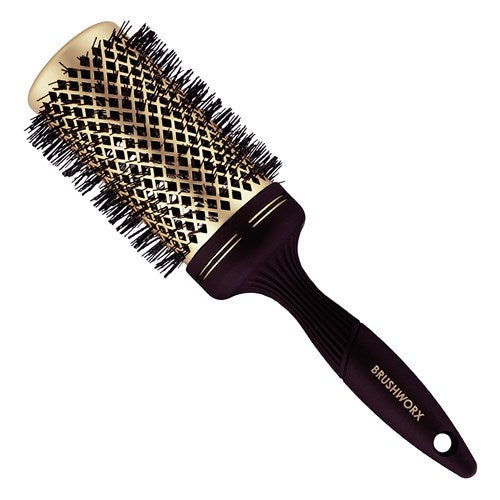 Brushworx Gold Ceramic Hot Tube Brush - 70mm Extra Large