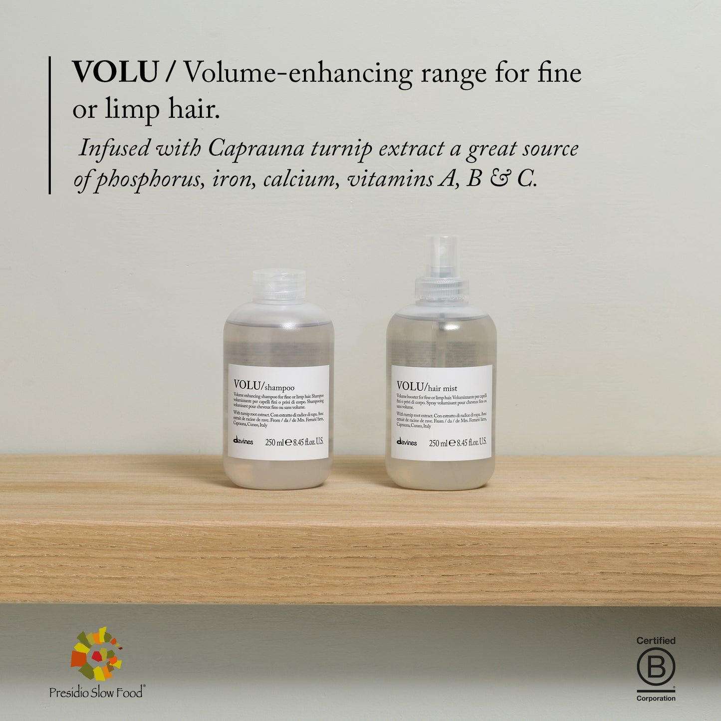 Davines VOLU Shampoo 250ml