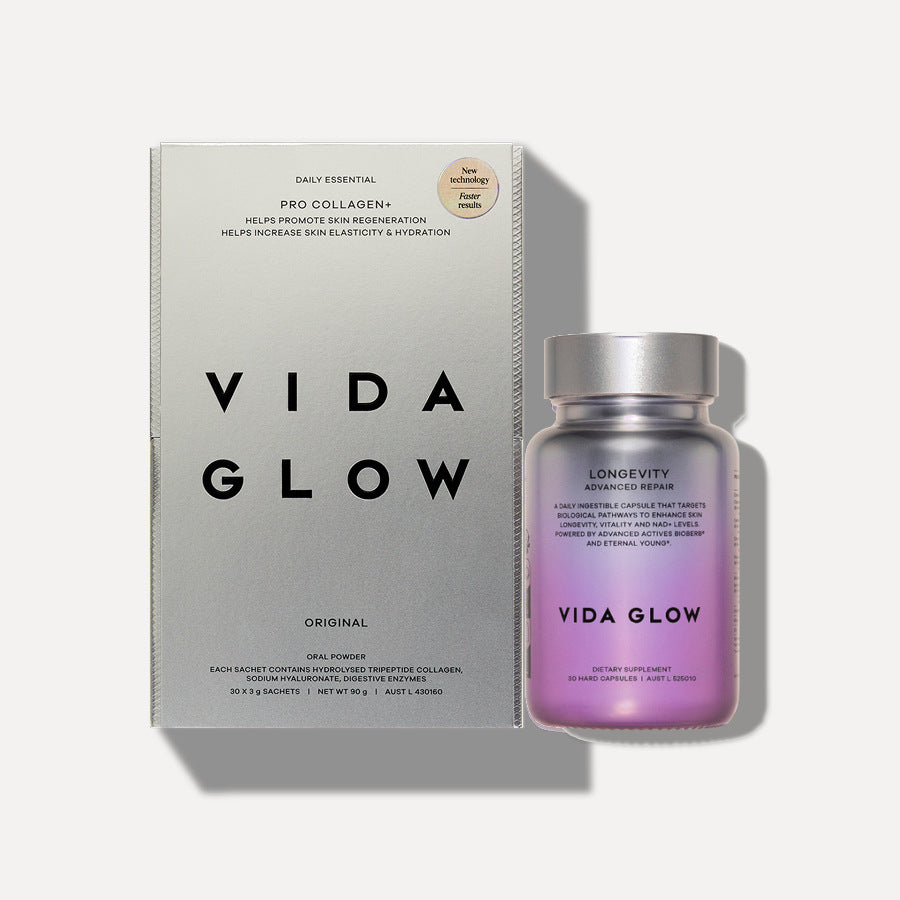 Vida Glow Skin Reset Collagen + Longevity Duo