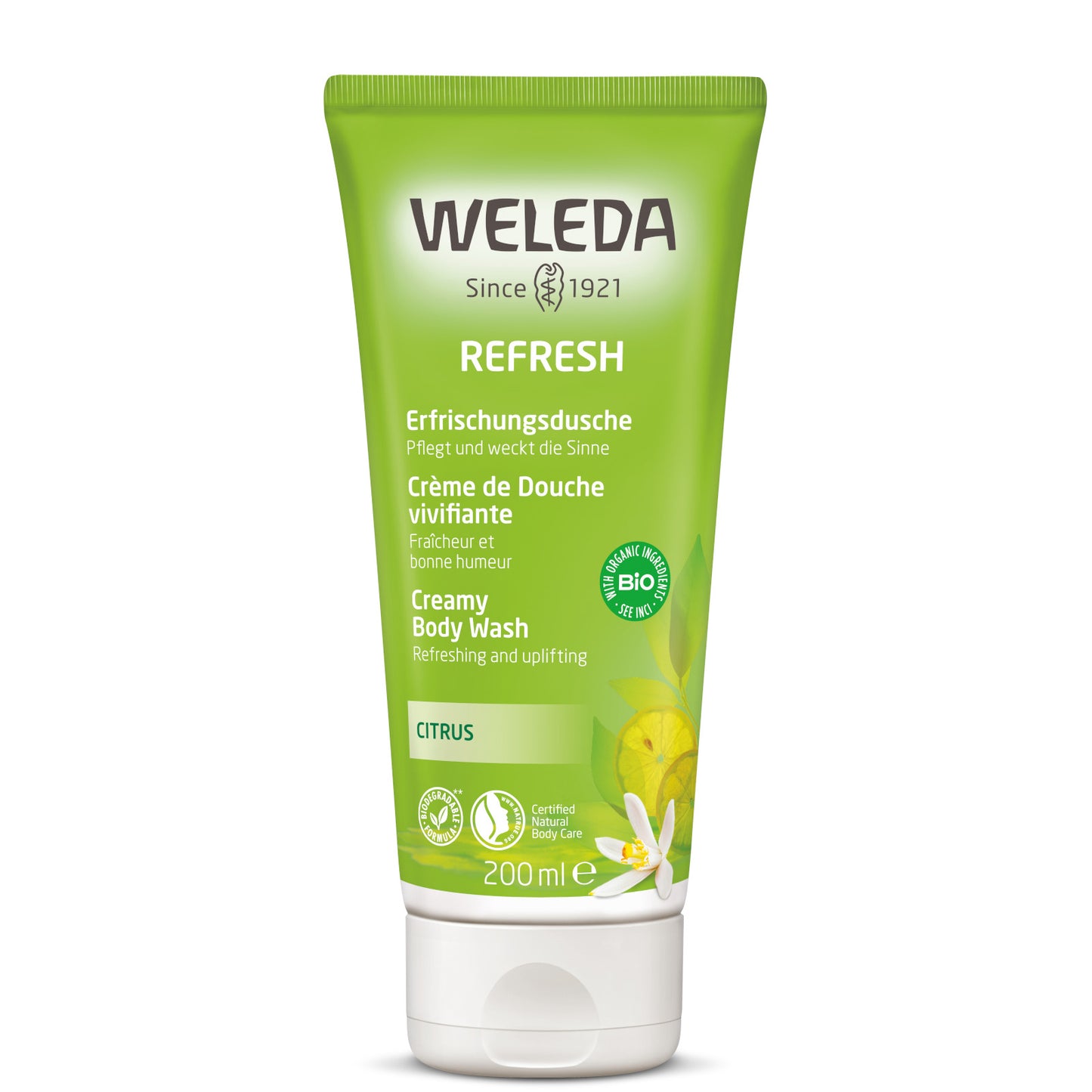 Weleda Citrus Refresh Creamy Body Wash 200ml