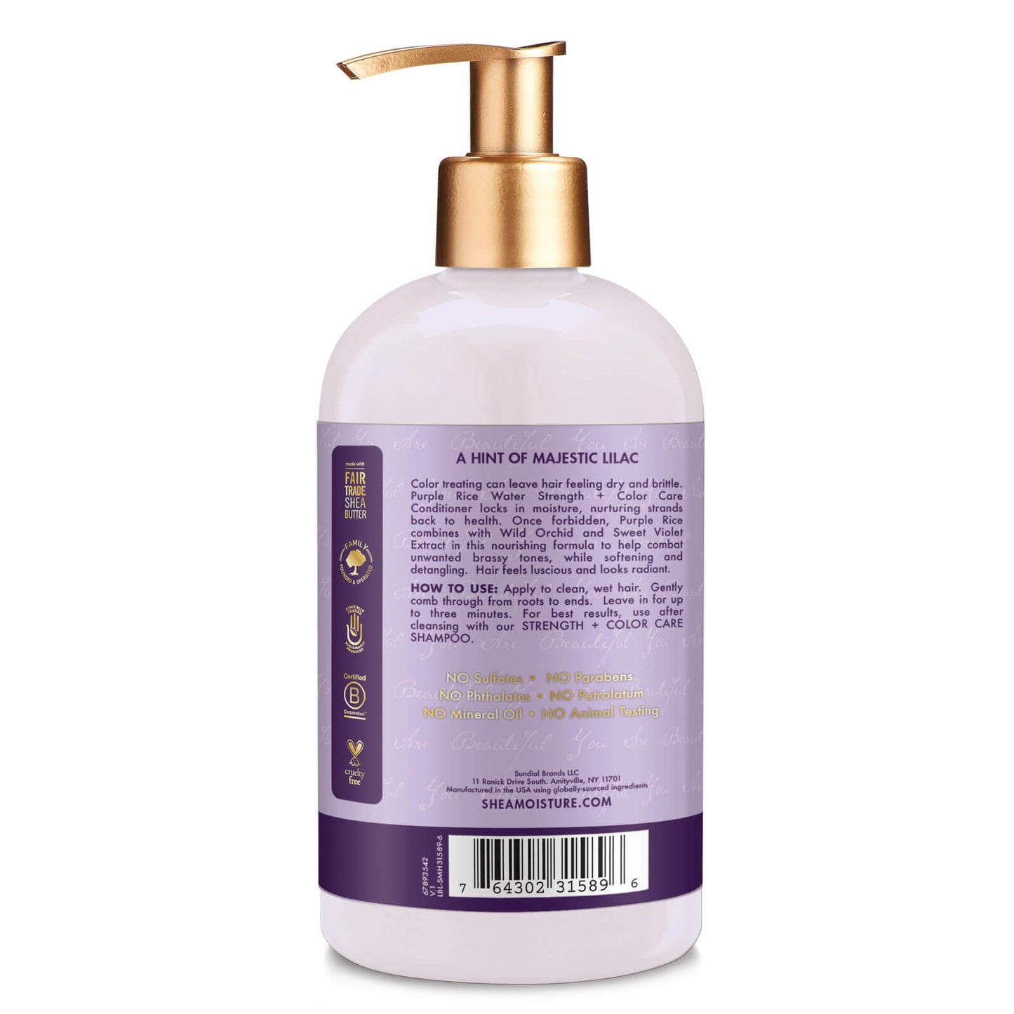 SheaMoisture Strength & Colour Purple Rice Water Conditioner 370ml