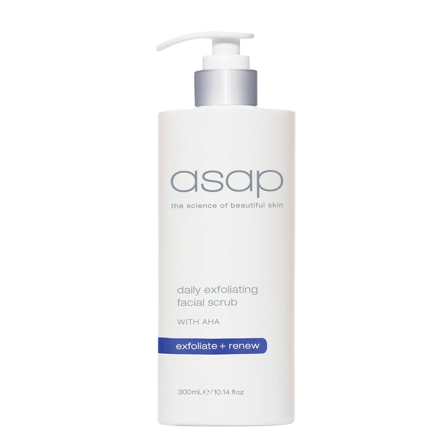 asap daily exfoliating facial scrub 300ml - super size