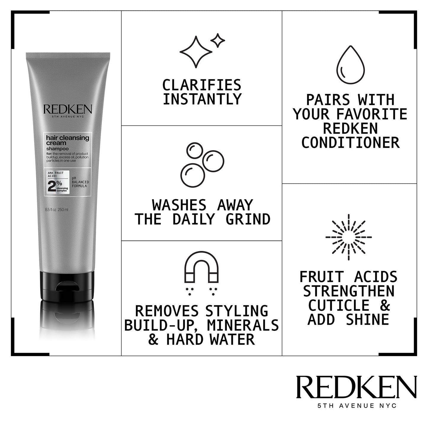 Redken Detox Hair Cleansing Cream Shampoo 250ml