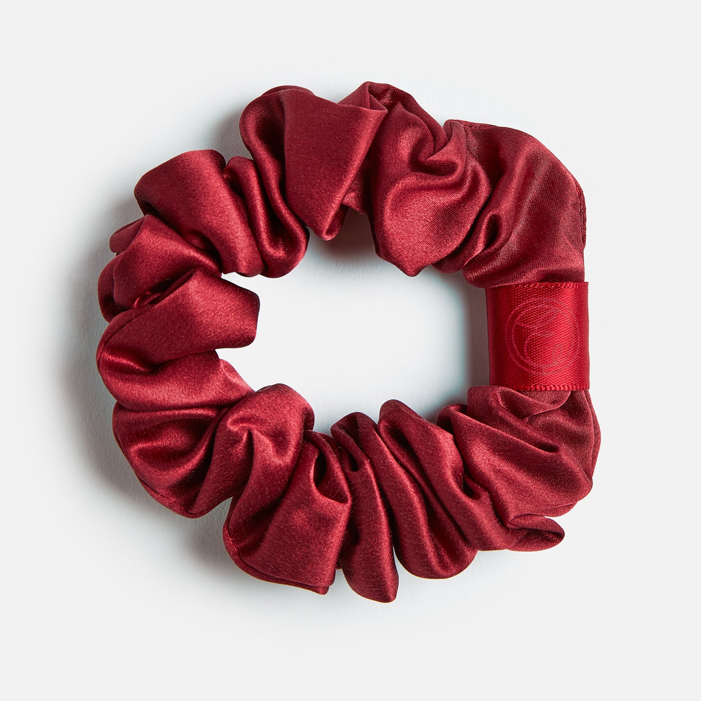 ESPA Silk Scrunchie - Claret Rose - Small & Regular