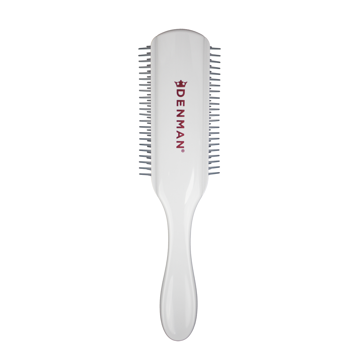 Denman D4 9 Row Styler Brush - White