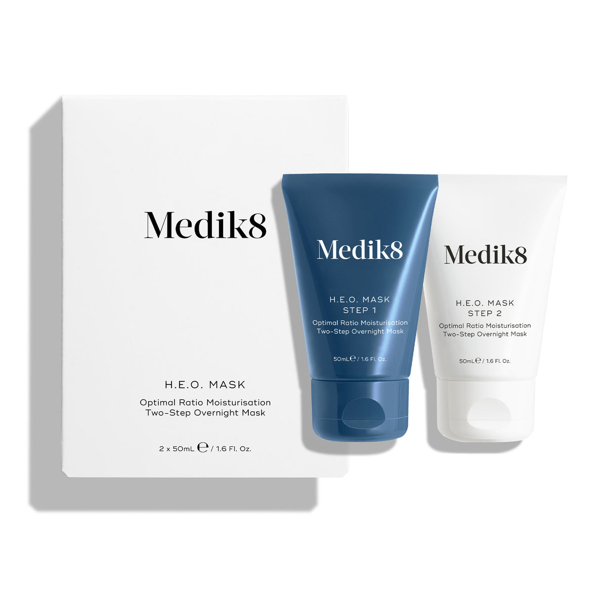 Medik8 H.E.O. Mask (2 x 50ml) - Product and Carton