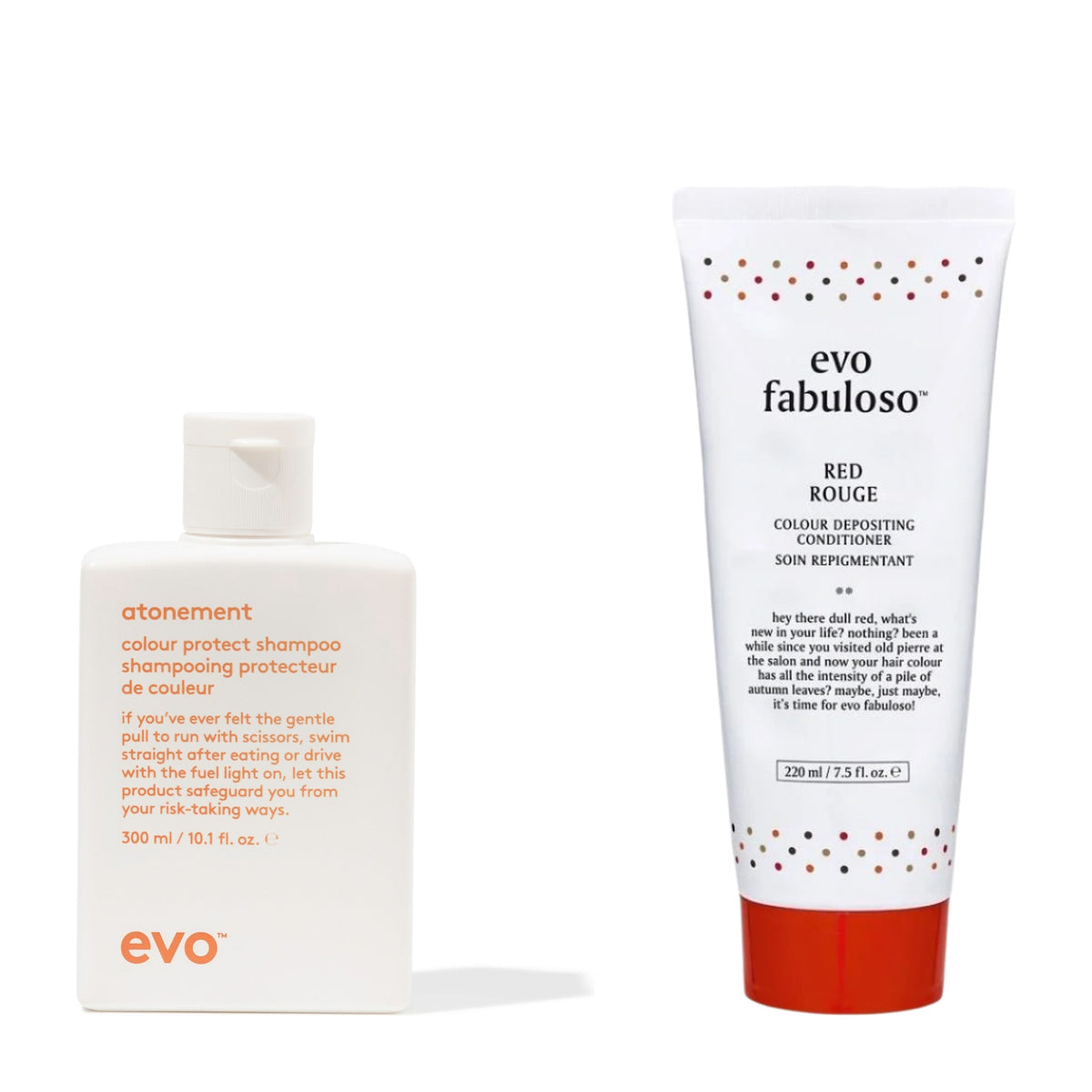 evo Fabuloso Red + Atonement Shampoo Duo