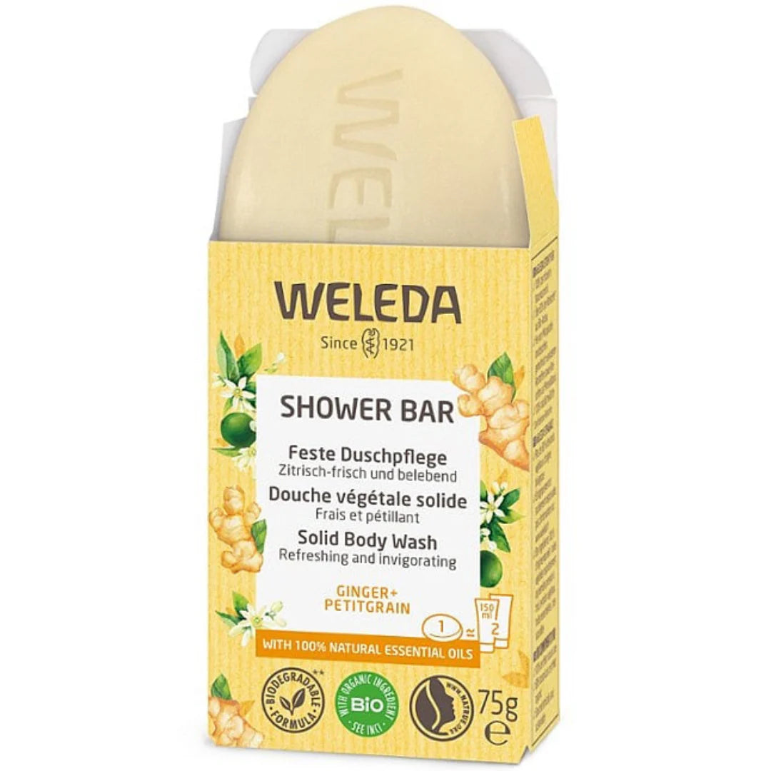 Weleda Shower Bar Ginger + Petitgrain 75g