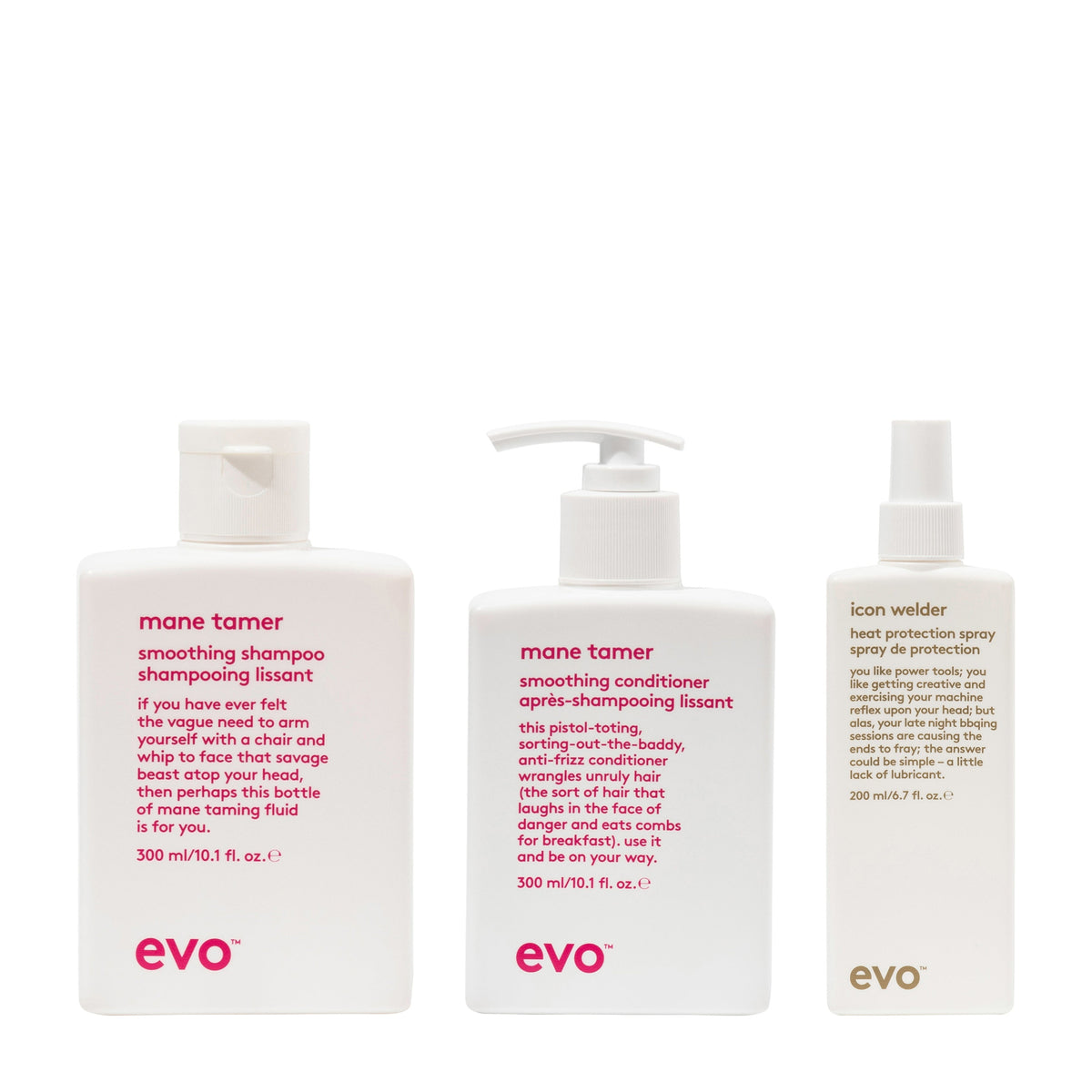 evo Mane Tamer Smooth + Icon Welder Trio