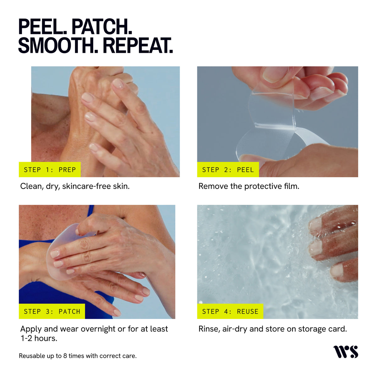 Wrinkles Schminkles Hand Smoothing Patches - 1 Pair