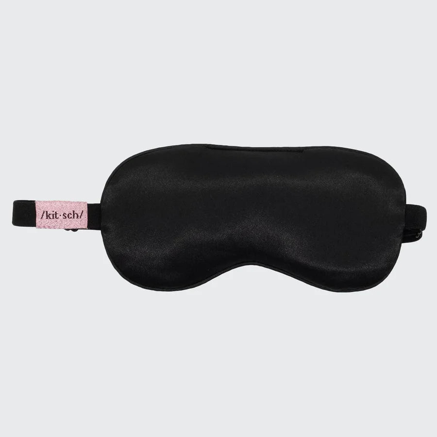 Kitsch Lavender Weighted Eye Mask - Black