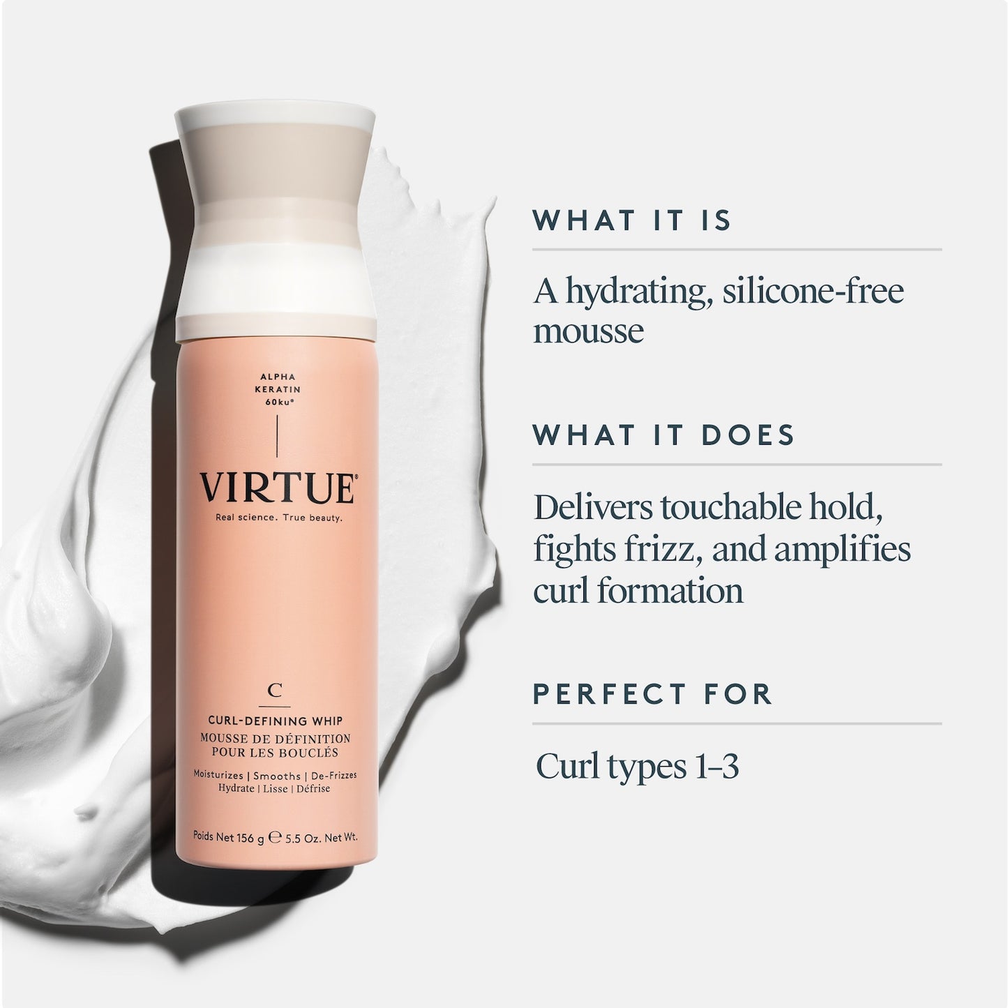 Virtue Curl-Defining Whip 156g