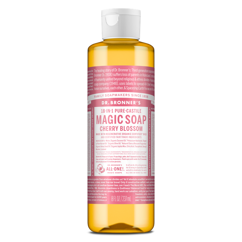 Dr. Bronner's Pure Castile Liquid Soap - Cherry Blossom 237ml