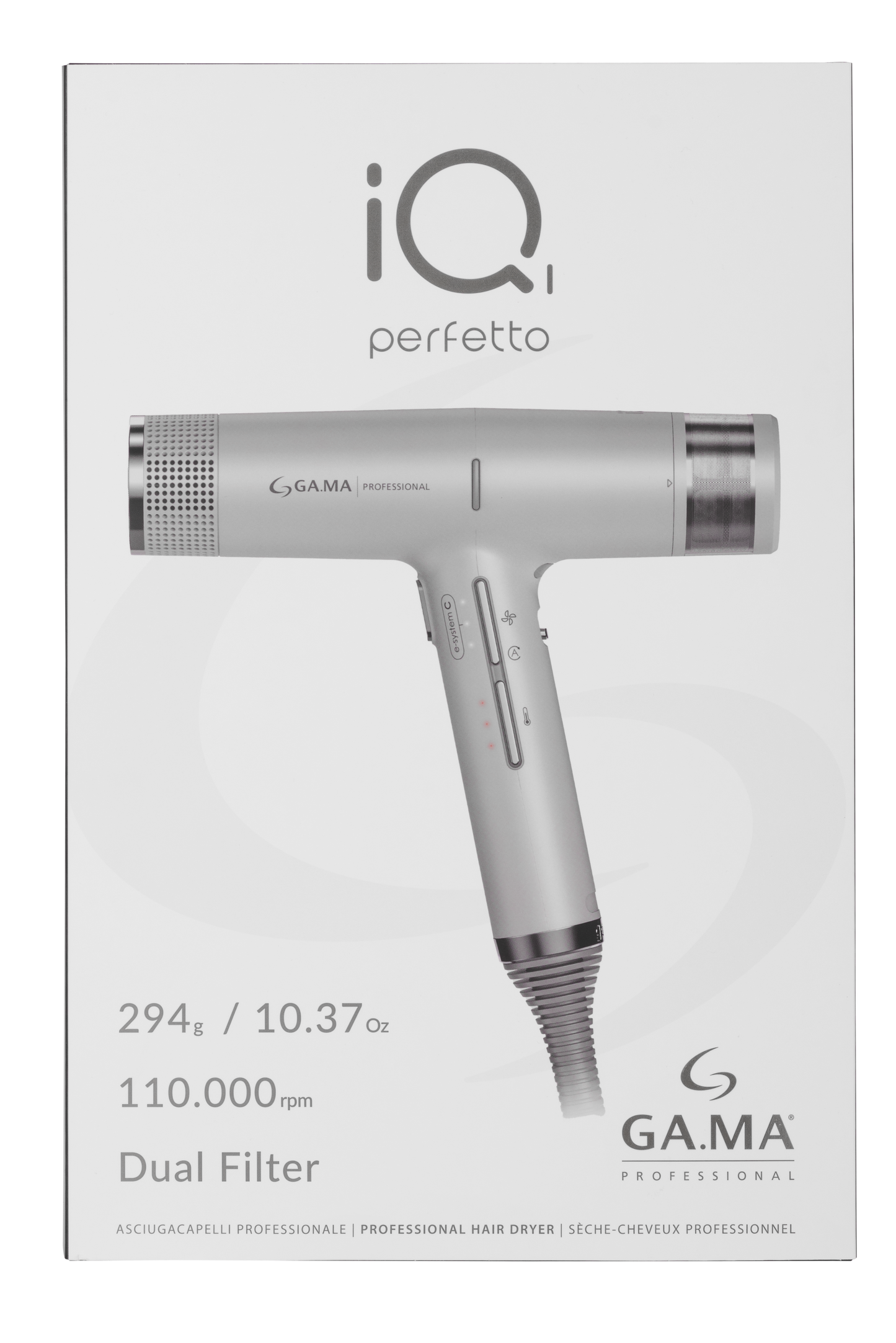 Gama Professional IQ1 Perfetto Pro Dryer - Silver