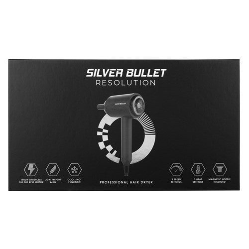 Silver Bullet Resolution Hair Dryer 1800W - Black