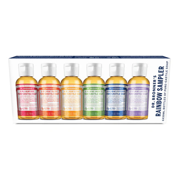 Dr. Bronner's Rainbow Sampler Pack 6 x 59ml