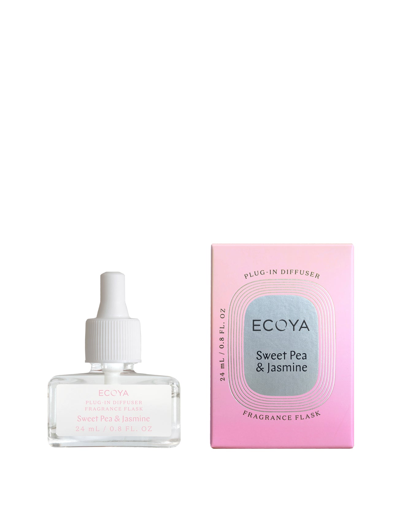ECOYA Sweet Pea & Jasmine Plug-In Diffuser Fragrance Flask