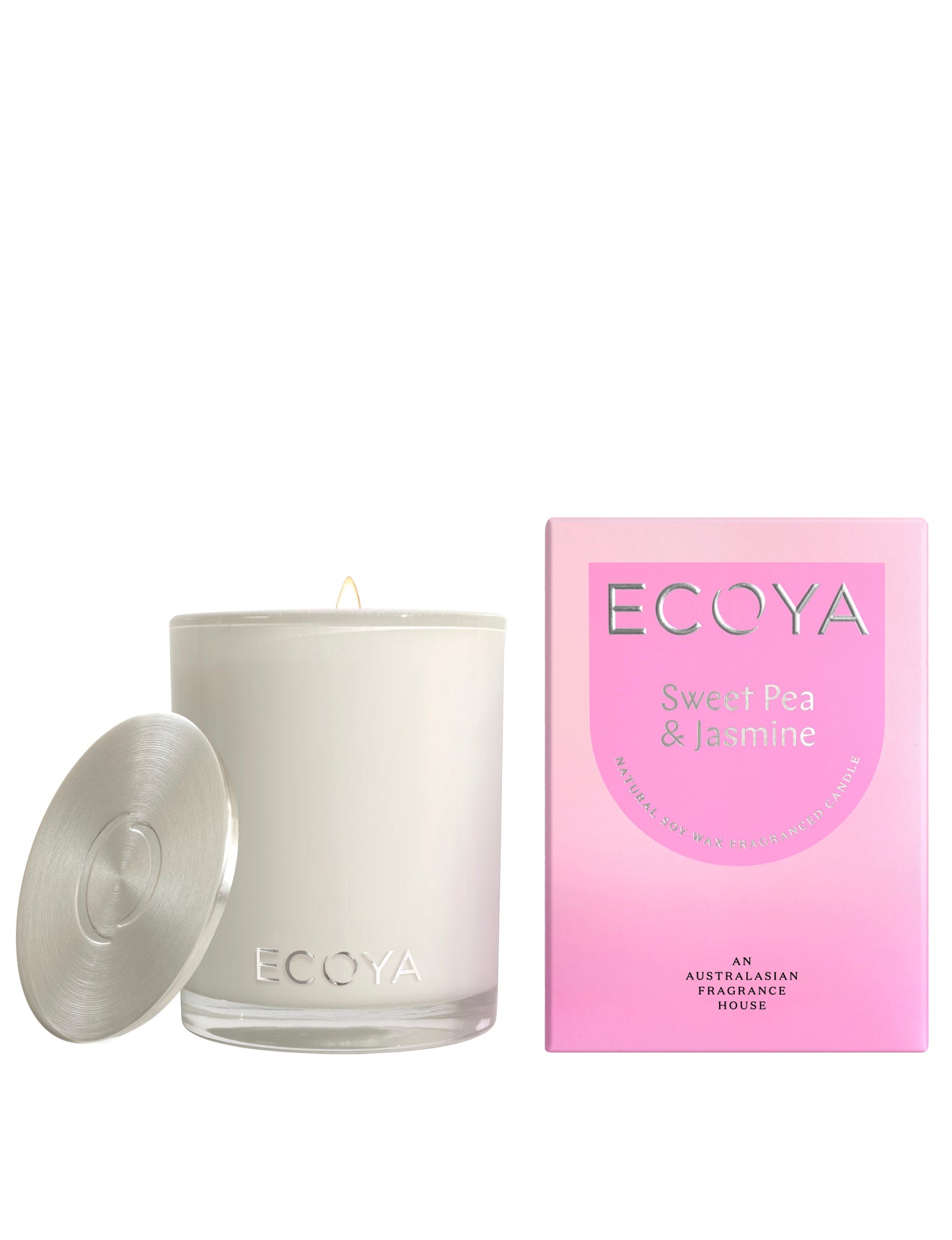 ECOYA Sweet Pea & Jasmine Madison Candle 400g
