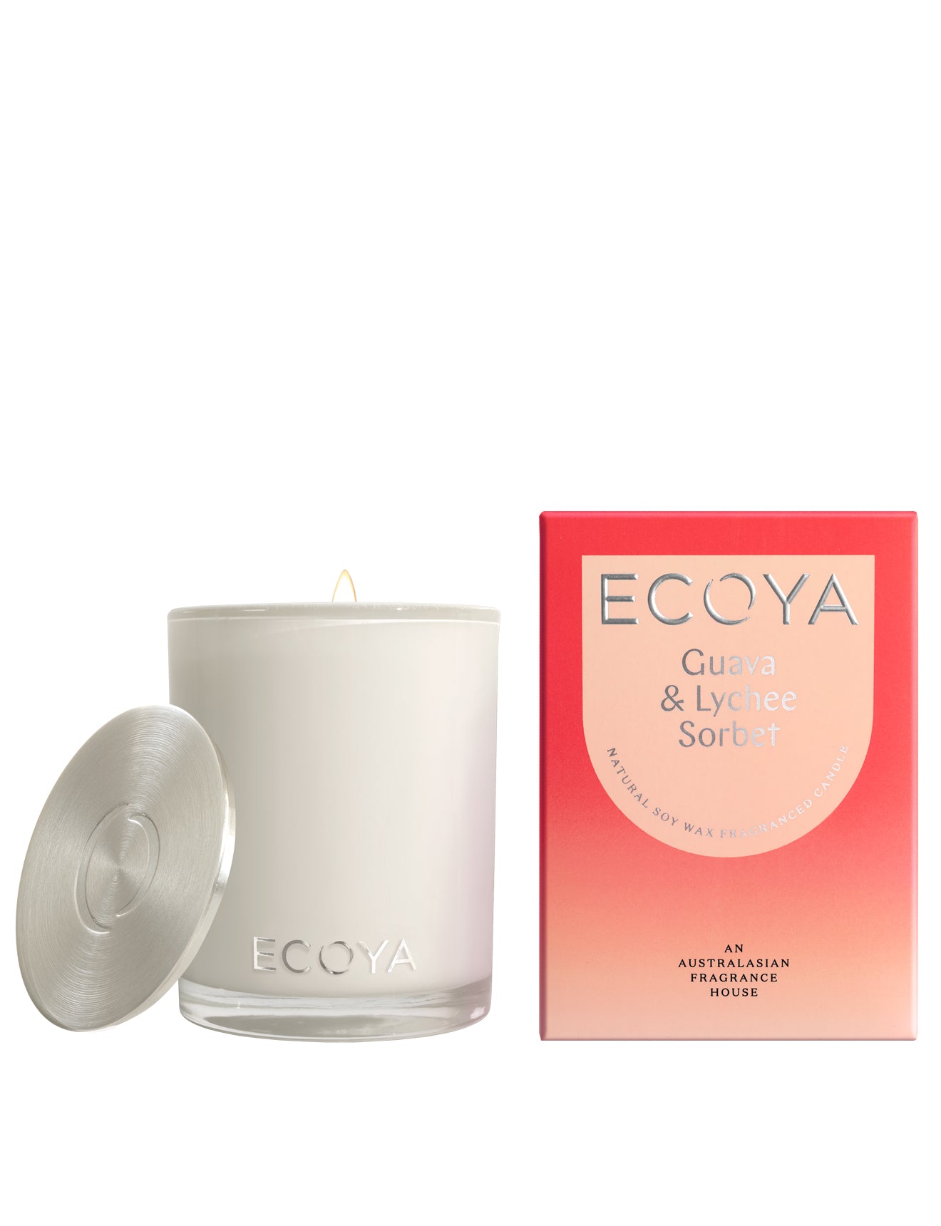 ECOYA Guava & Lychee Sorbet Madison Candle 400g