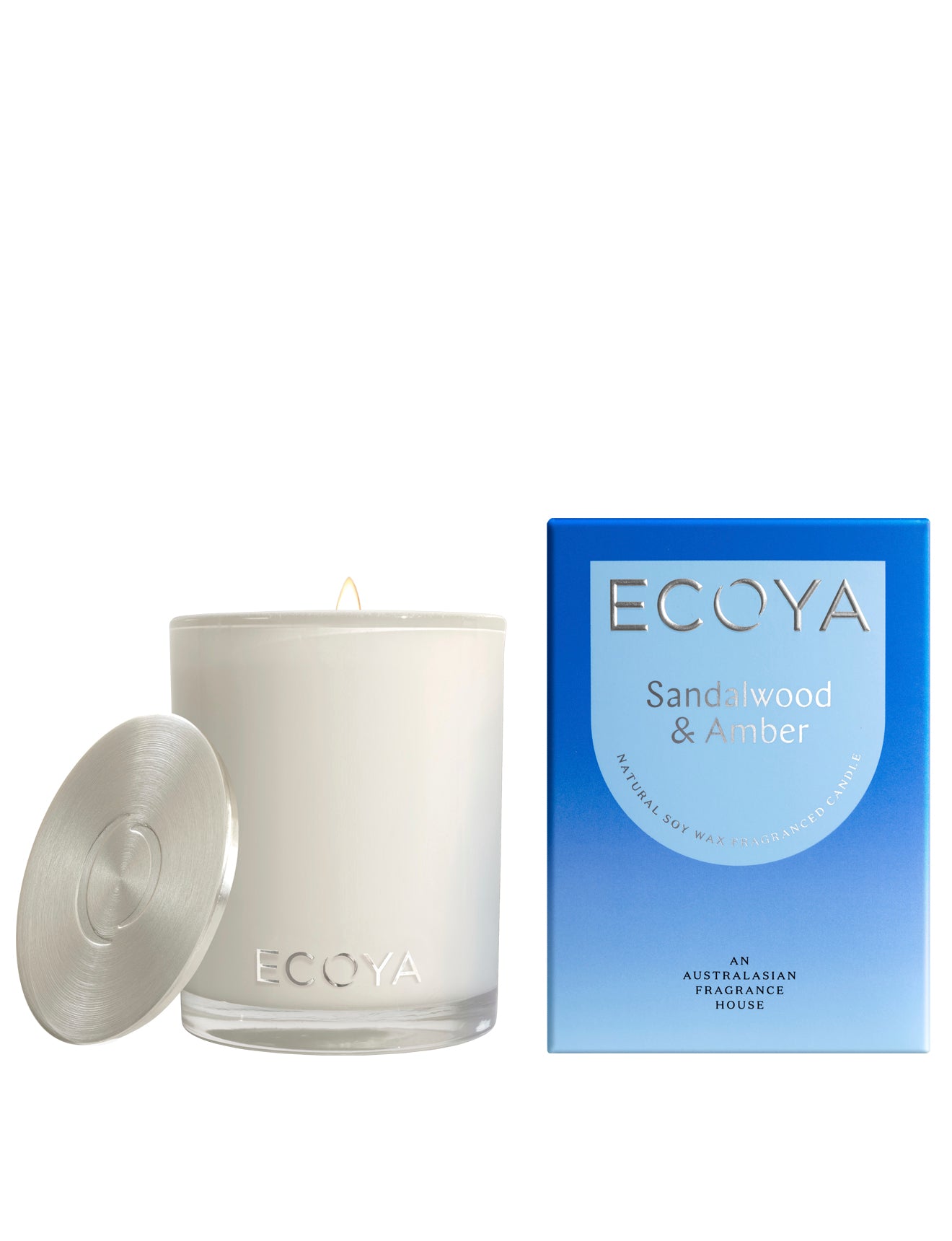 ECOYA Sandalwood & Amber Madison Candle 400g