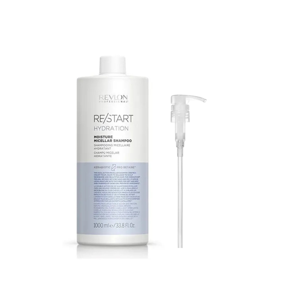 Revlon Professional RE/START Hydration Shampoo 1000ml and Pump
