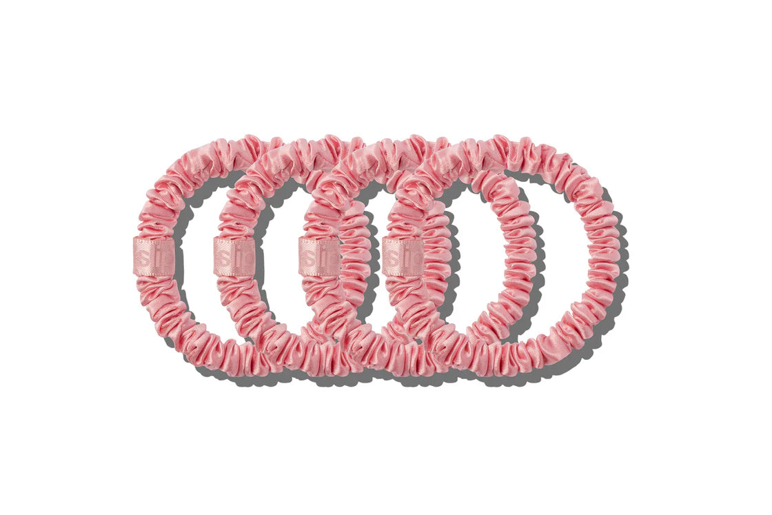 Slip Pure Silk Skinny Scrunchies 4 pack (Various Colours)