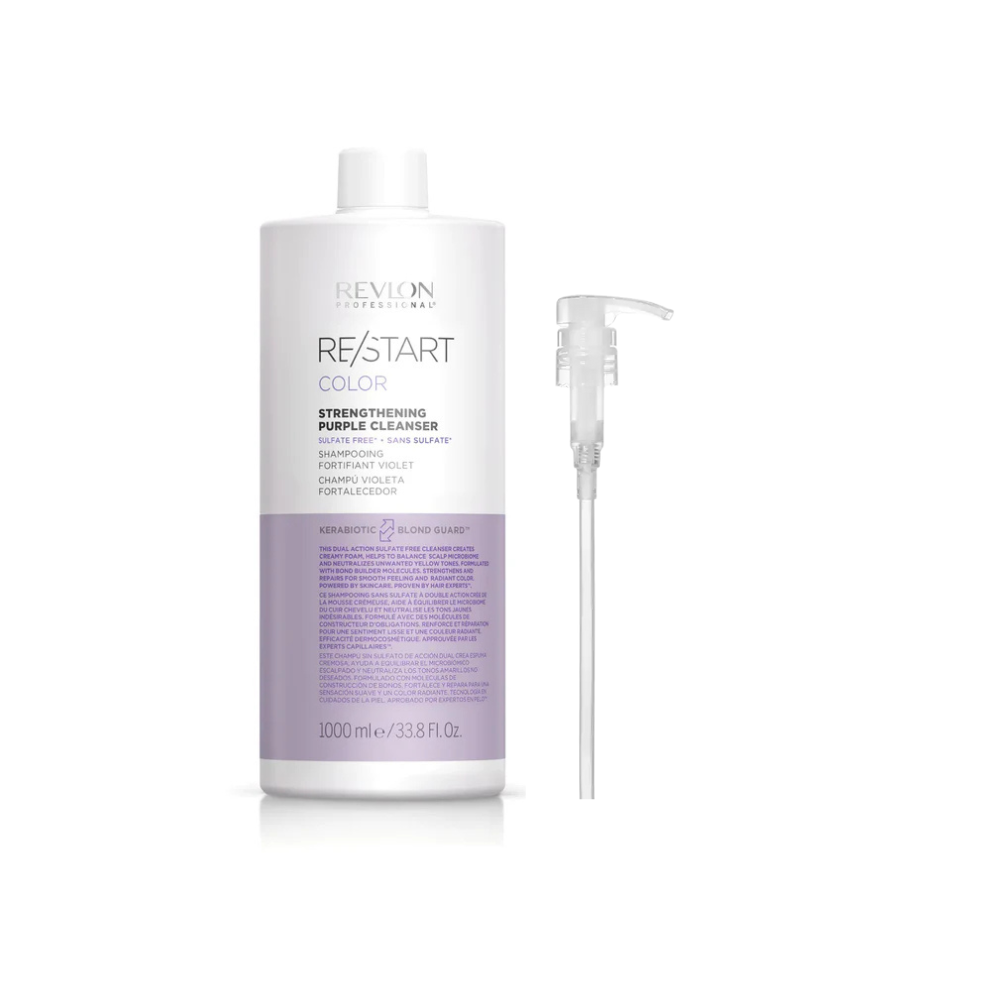 Revlon Professional RE/START Color Strengthening Purple Cleanser 1000ml and Pump