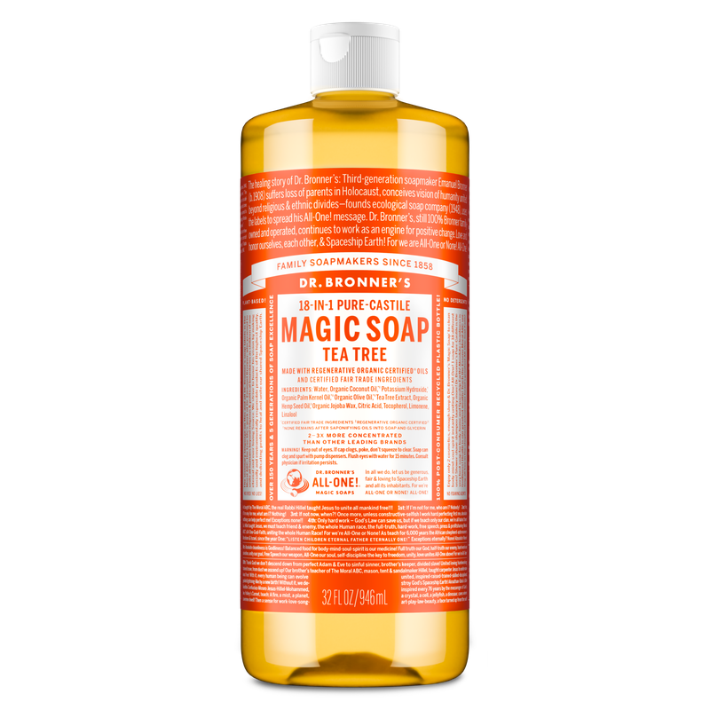 Dr. Bronner's Pure Castile Liquid Soap - Tea Tree 946ml