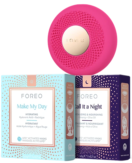 FOREO UFO 3 Mini Fuchsia & Masks Bundle