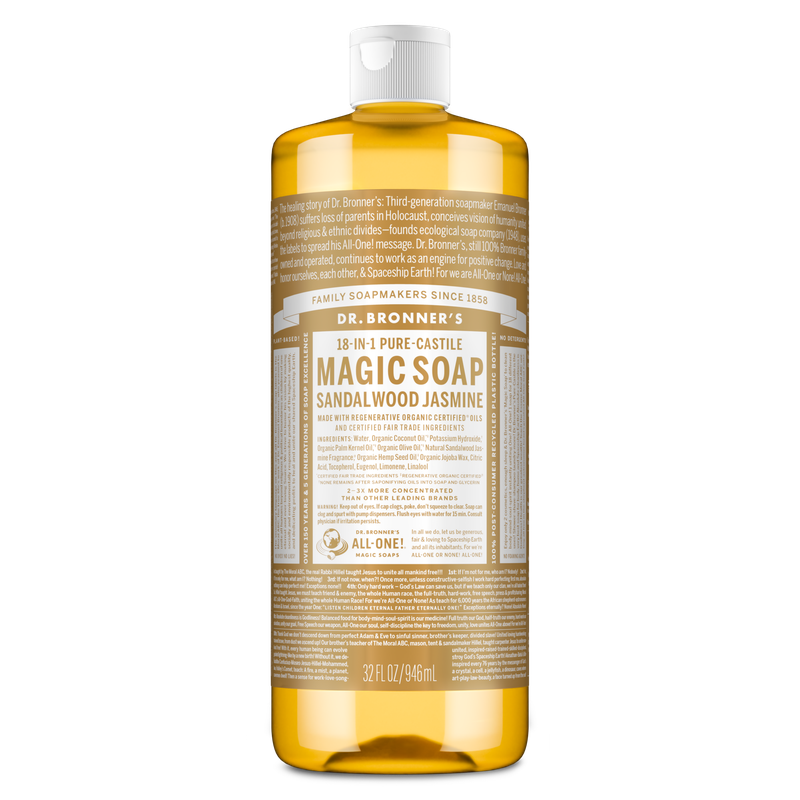 Dr. Bronner's Pure Castile Liquid Soap - Sandalwood and Jasmine 946ml