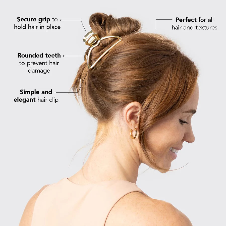 Kitsch Metal Open Arch Claw Clip - Gold