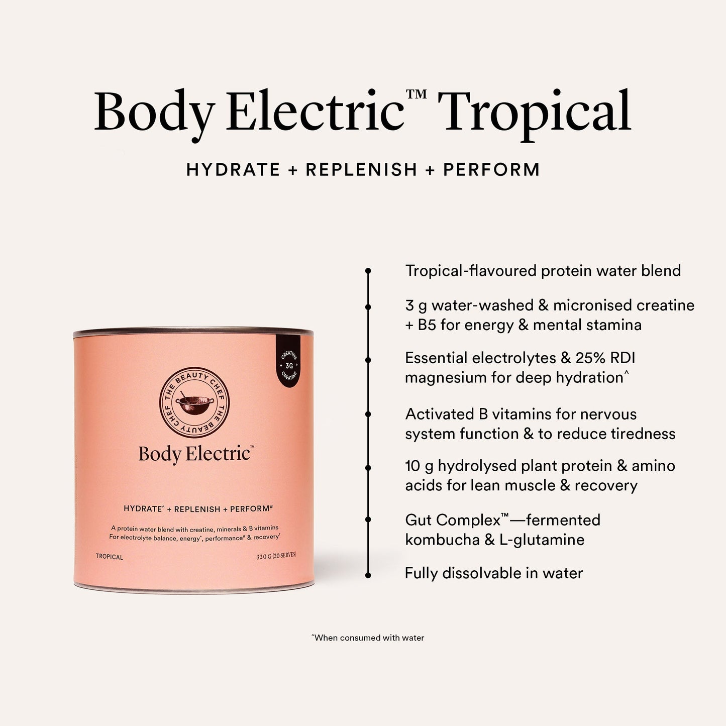 The Beauty Chef Body Electric - Tropical 300g