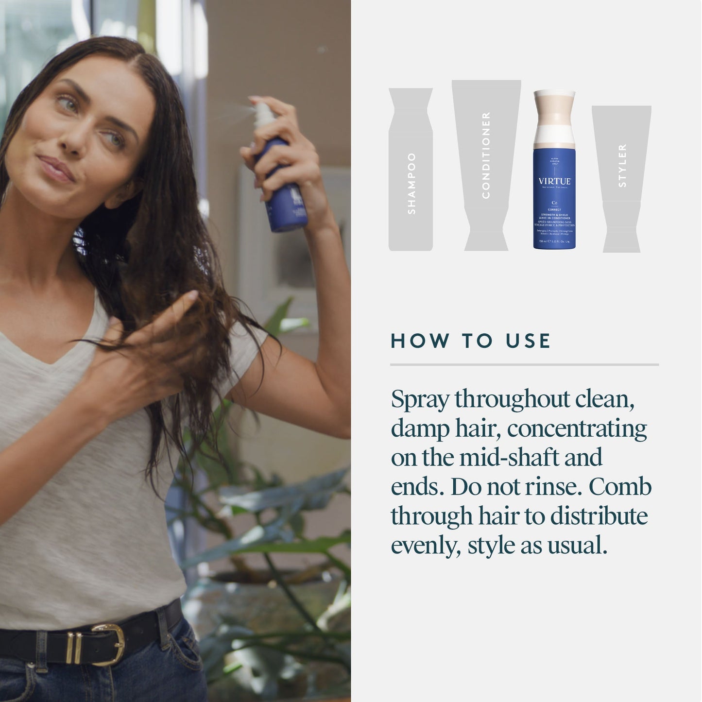 Virtue Strength & Shield Leave in Conditioner 150ml