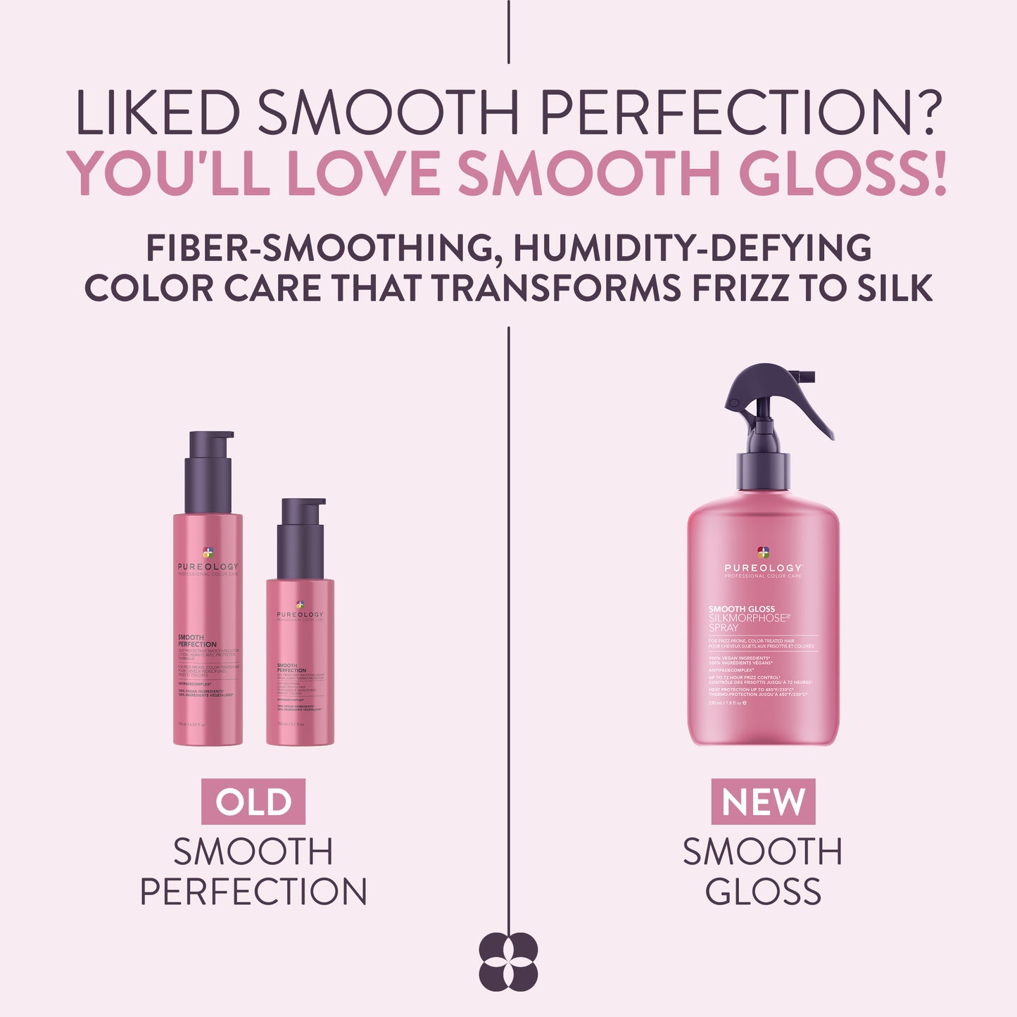 Pureology Smooth Gloss Silkmorphose Smoothing Spray 230ml