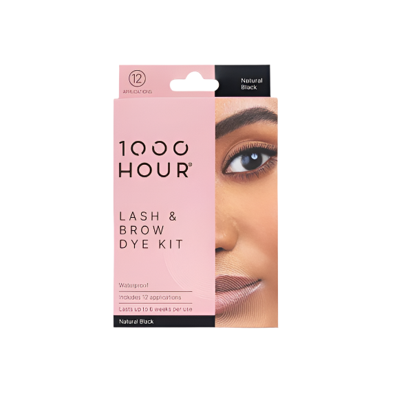 1000 Hour Eyelash & Brow Dye Kit - Natural Black