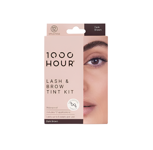 1000 Hour Eyelash & Brow Tint Kit Non Peroxide - Dark Brown