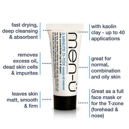 men-ü Buddy D-Tox Deep Clean Clay Mask Tube (15ml)