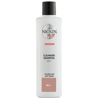 NIOXIN System 3 Cleanser Shampoo for Fine, Normal to Thin Looking, Chemically Treated Hair (300ml)