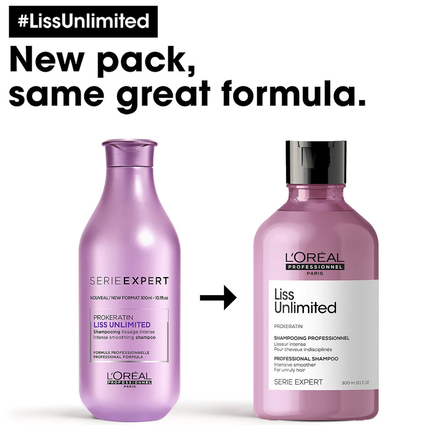 L'Oreal Professionnel Serie Expert Liss Unlimited Shampoo (300ml)