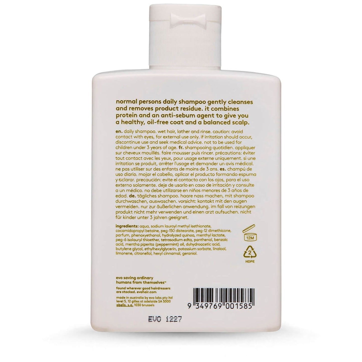 evo Normal Persons Daily Shampoo 300ml