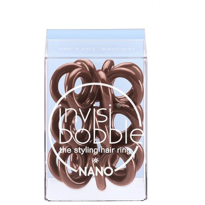 invisibobble Nano Hair Tie (3 Pack) - Pretzel Brown