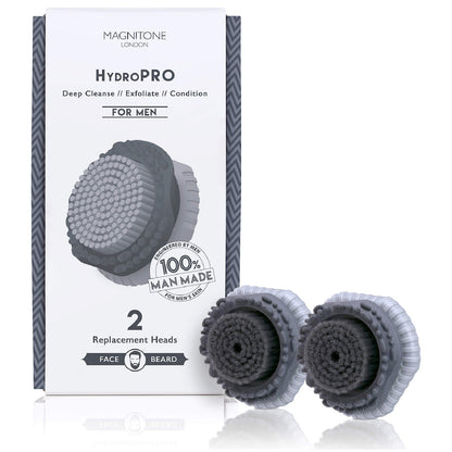 MAGNITONE London HydroPRO Brush Head for Men (x2)