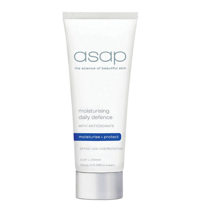 2x asap moisturising daily defence SPF50+ 100ml