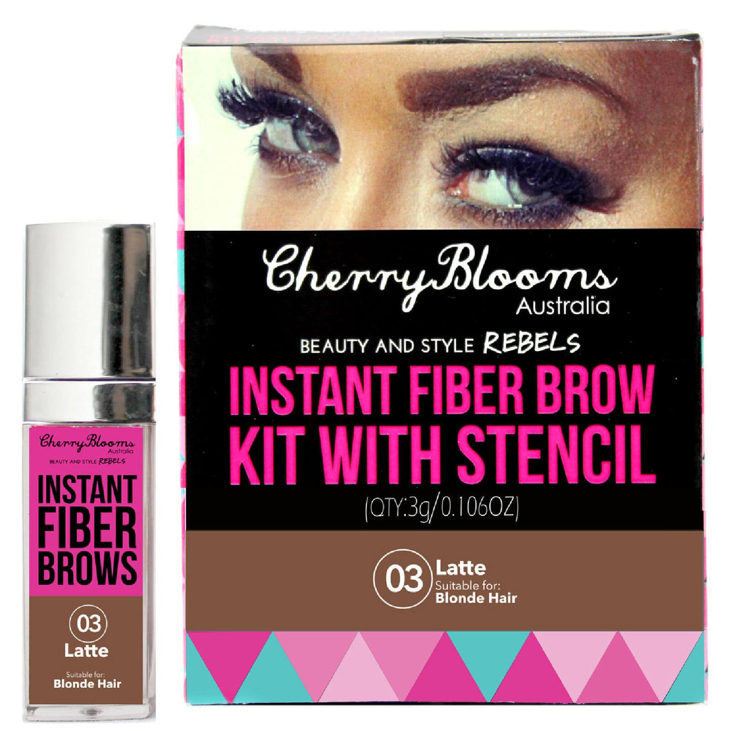 Cherry Blooms Fiber Brow Kit - Latte