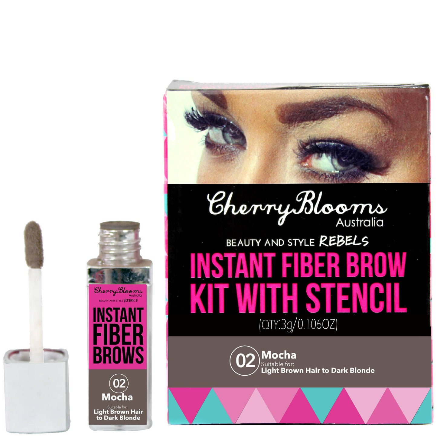 Cherry Blooms Fiber Brow Kit - Mocha