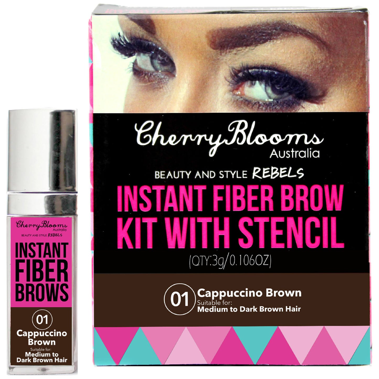 Cherry Blooms Fiber Brow Kit - Cap Brown