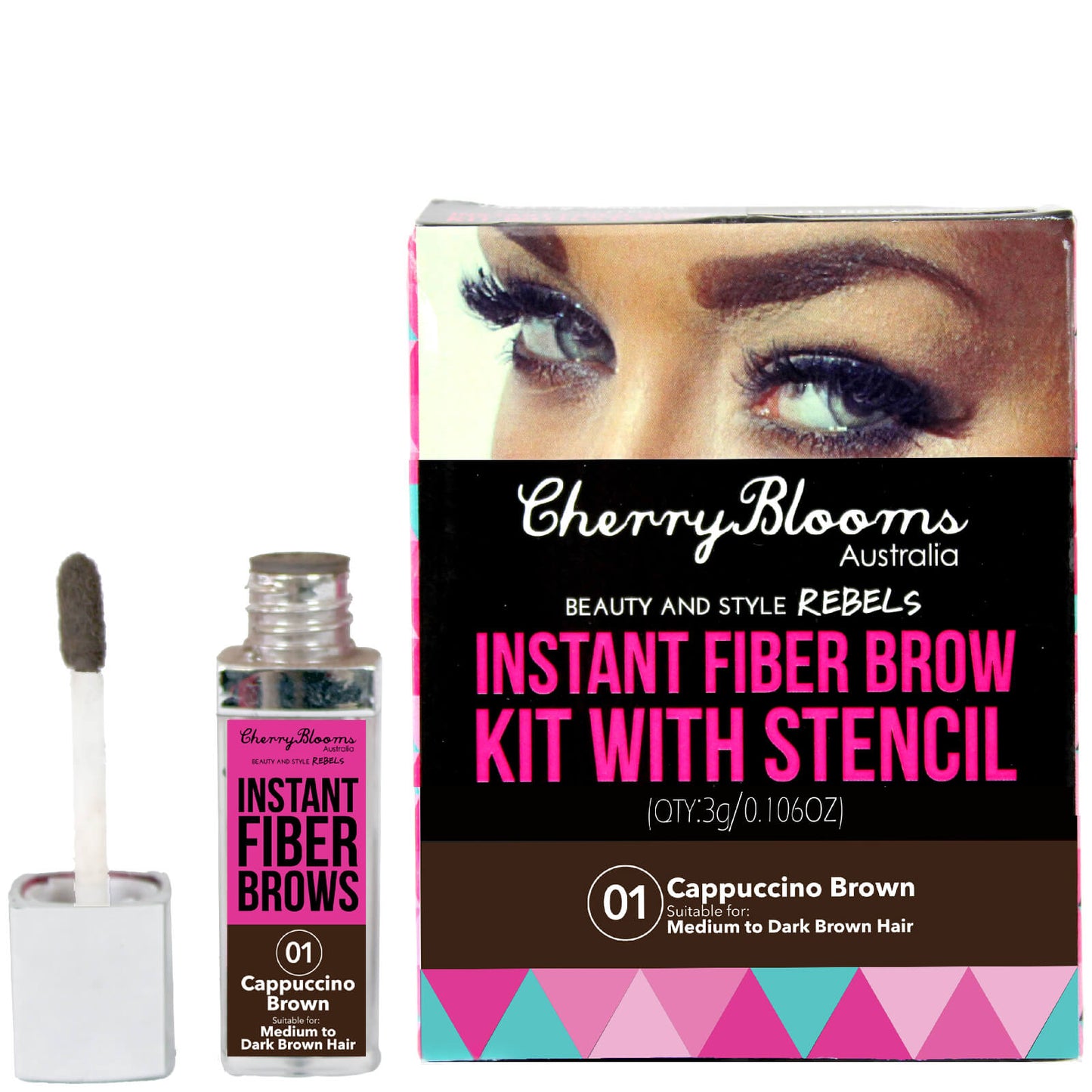 Cherry Blooms Fiber Brow Kit - Cap Brown